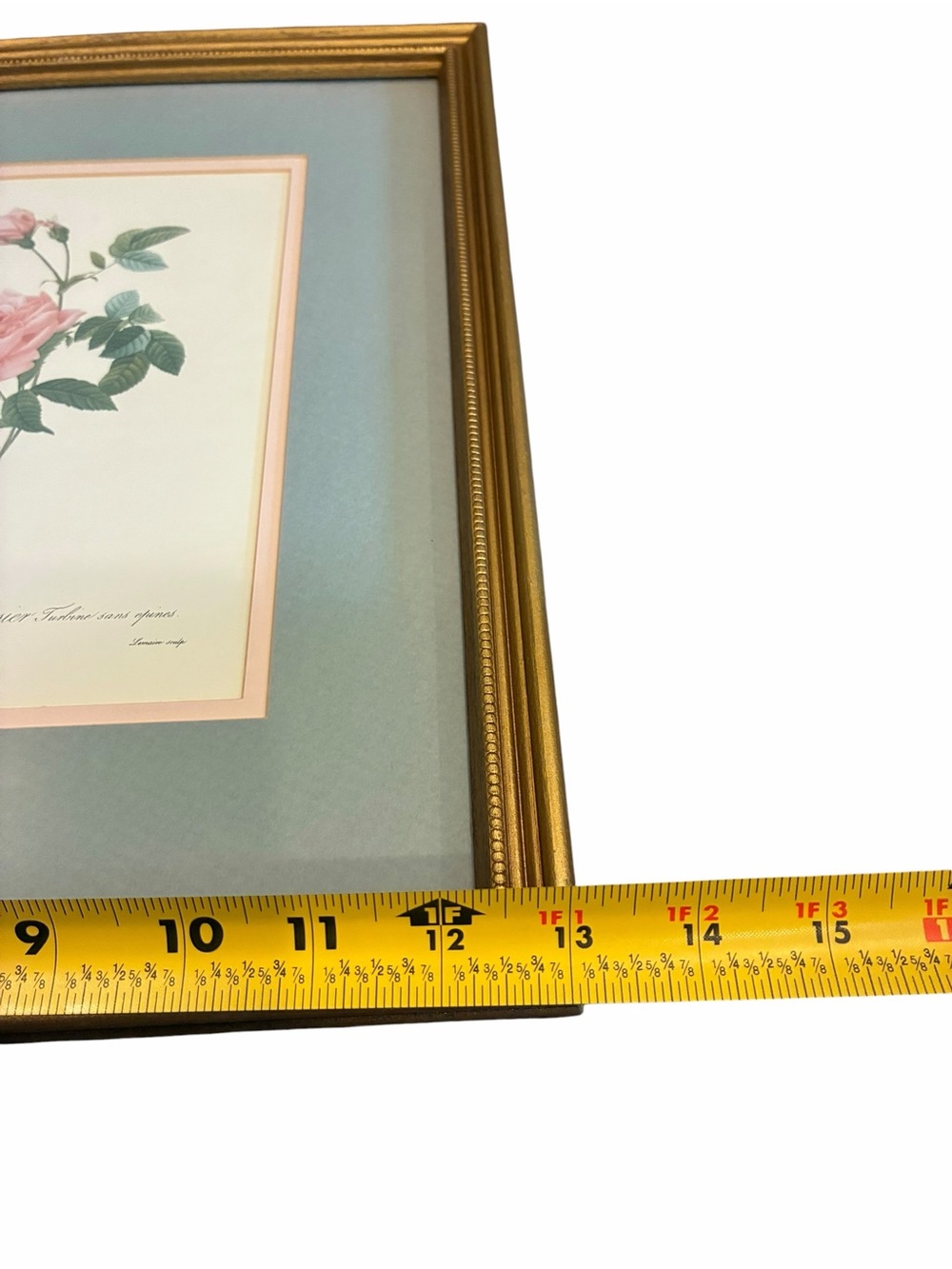 Antique French Framed Botanical Rose Print by Pierre-Joseph Redoute Feminine - Picture 3 of 7